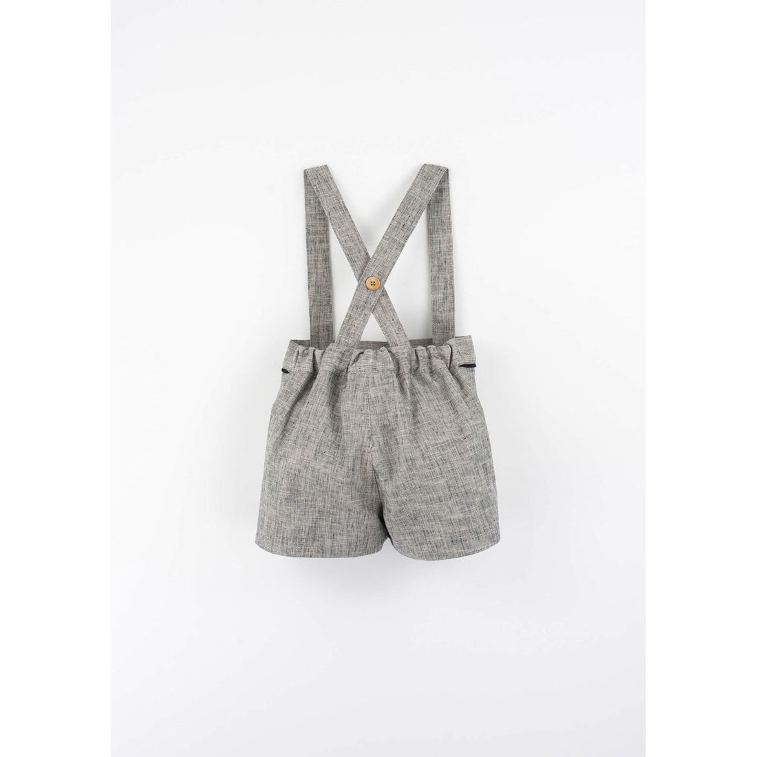 Popelin Black Fleck Suspender Shorts