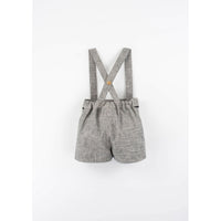 Popelin Black Fleck Suspender Shorts