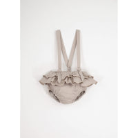 Popelin Sand Double Frill Romper