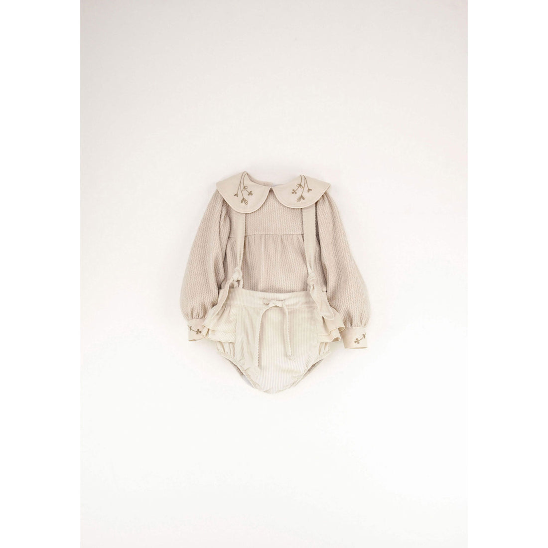 Popelin Off White Frilled Culotte