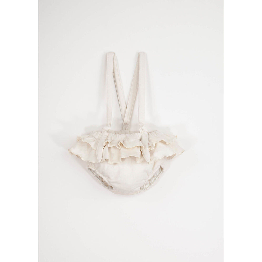 Popelin Off  White Double Frill Romper
