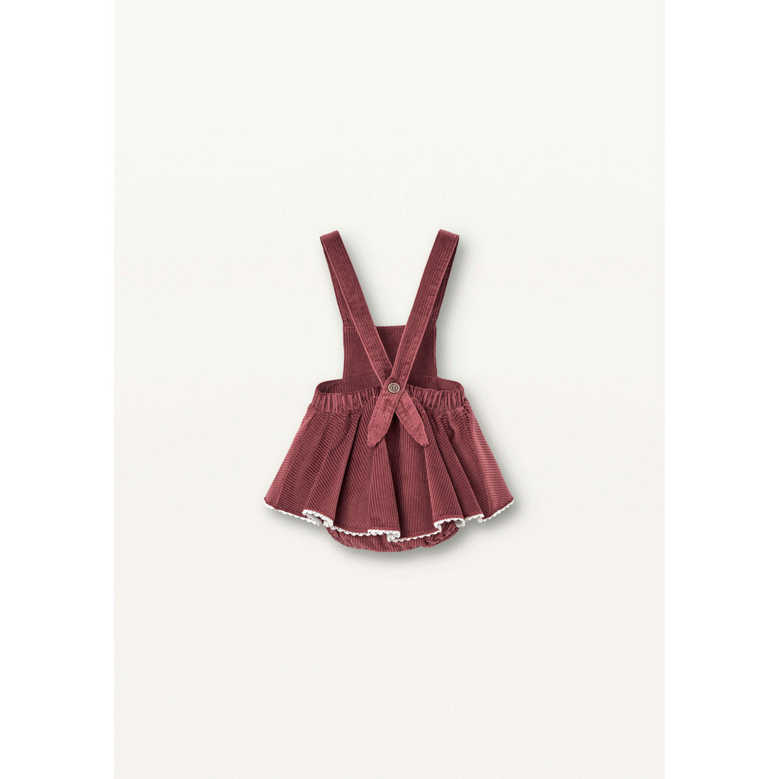 Popelin Burgundy Skirt Playsuit