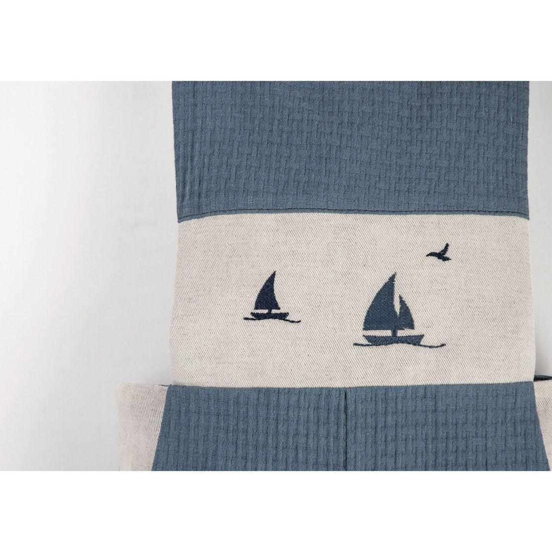 Popelin Blue Boat Dungarees