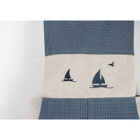 Popelin Blue Boat Dungarees