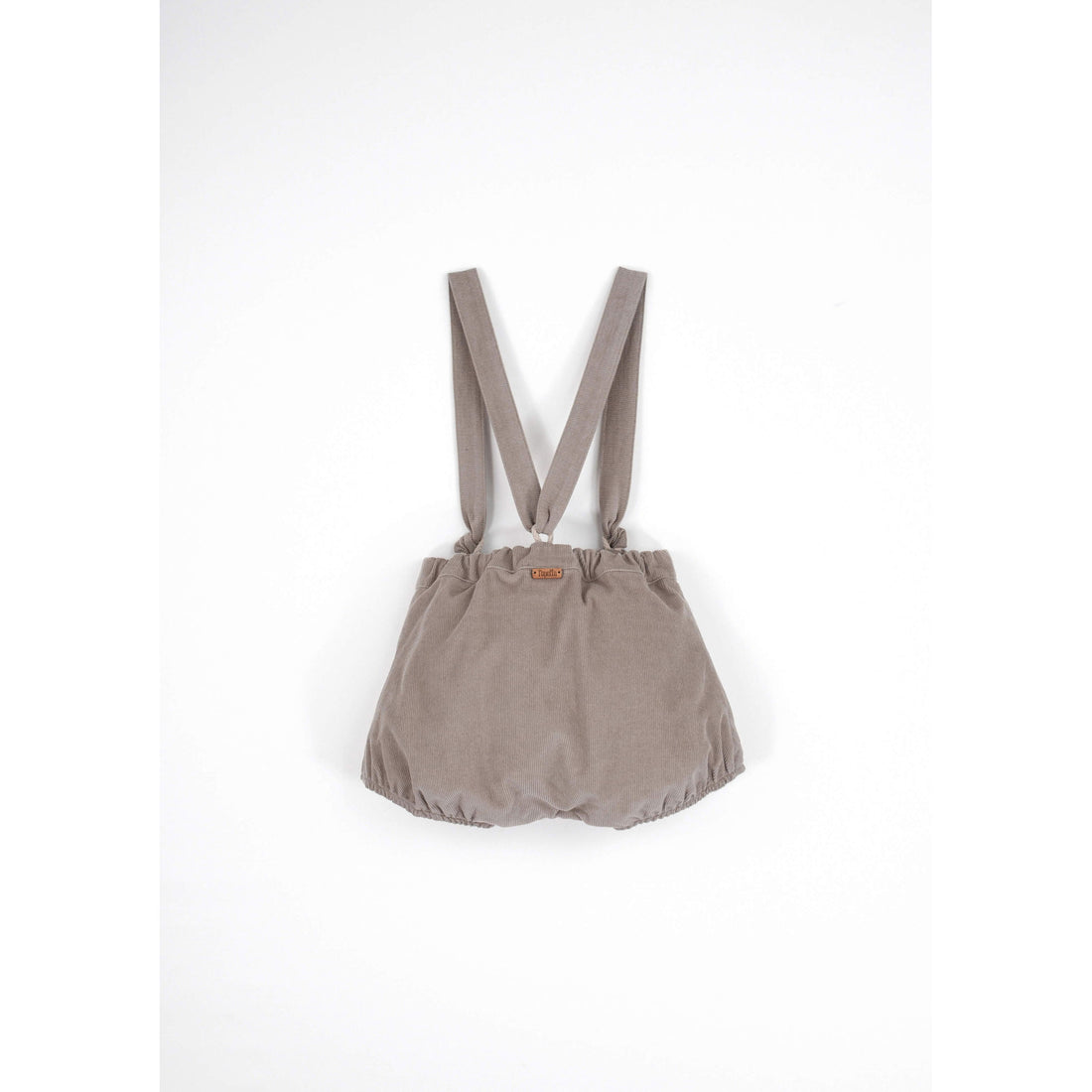 Popelin Taupe Corduroy Romper