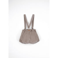 Popelin Taupe Corduroy Romper
