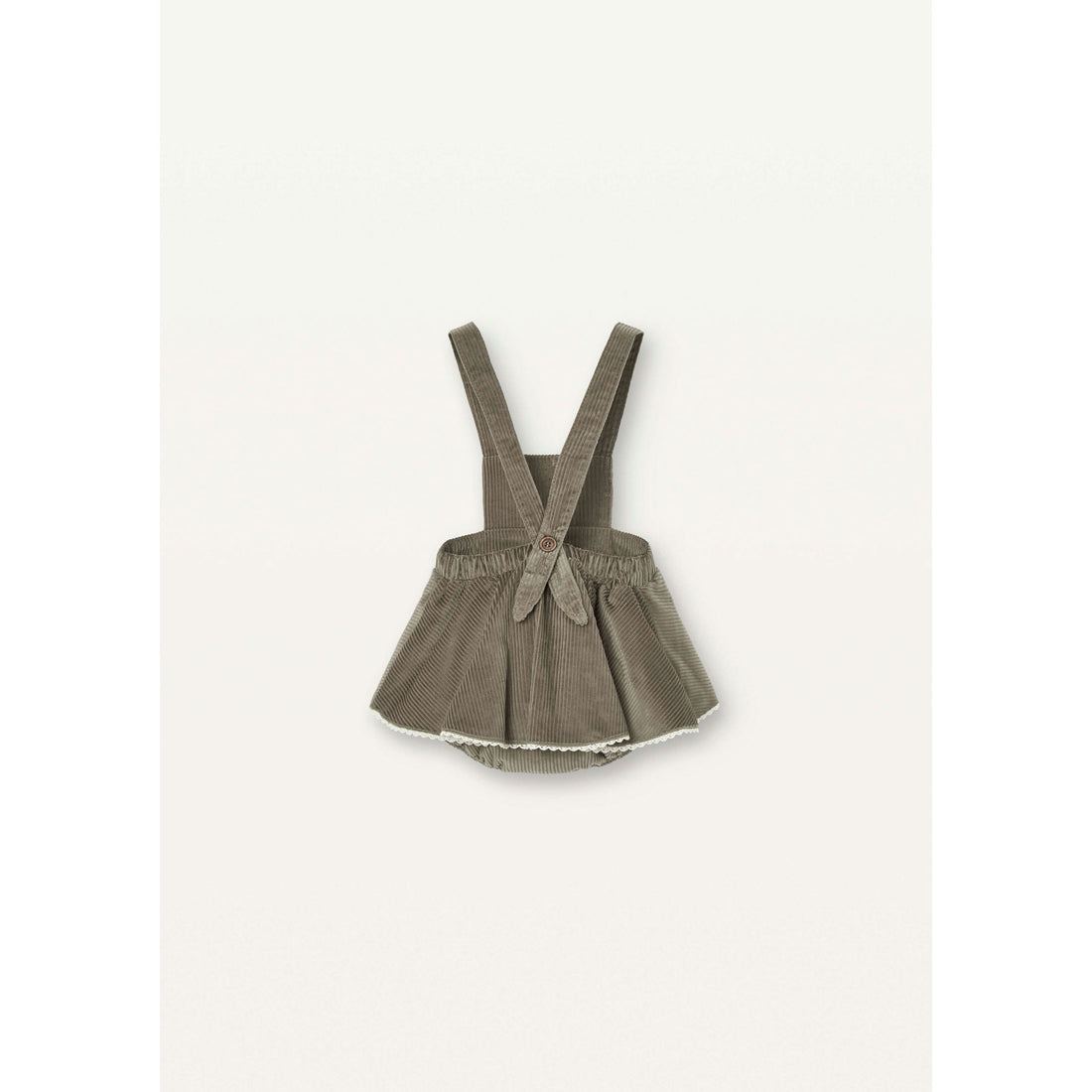 Popelin Taupe Skirt Playsuit
