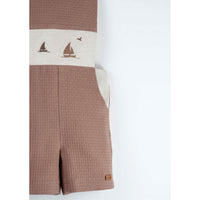 Popelin Brown Boat Dungarees