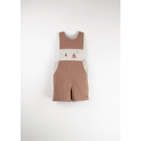Popelin Brown Boat Dungarees