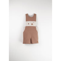 Popelin Brown Boat Dungarees