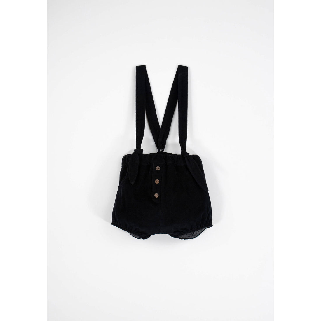 Popelin Black Corduroy Romper