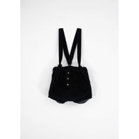 Popelin Black Corduroy Romper