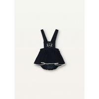 Popelin Black Skirt Playsuit