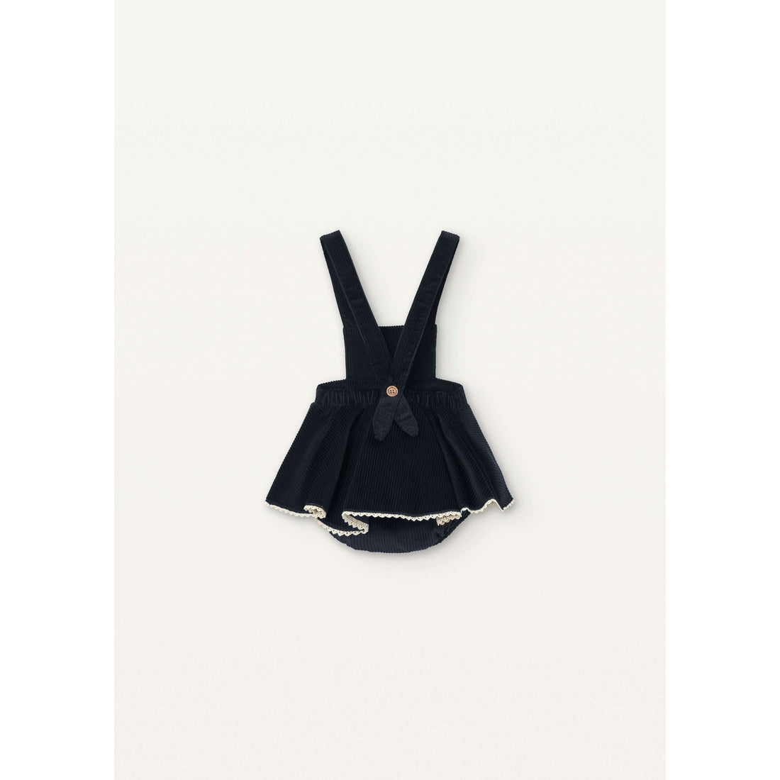 Popelin Black Skirt Playsuit