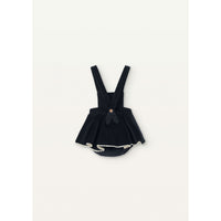 Popelin Black Skirt Playsuit