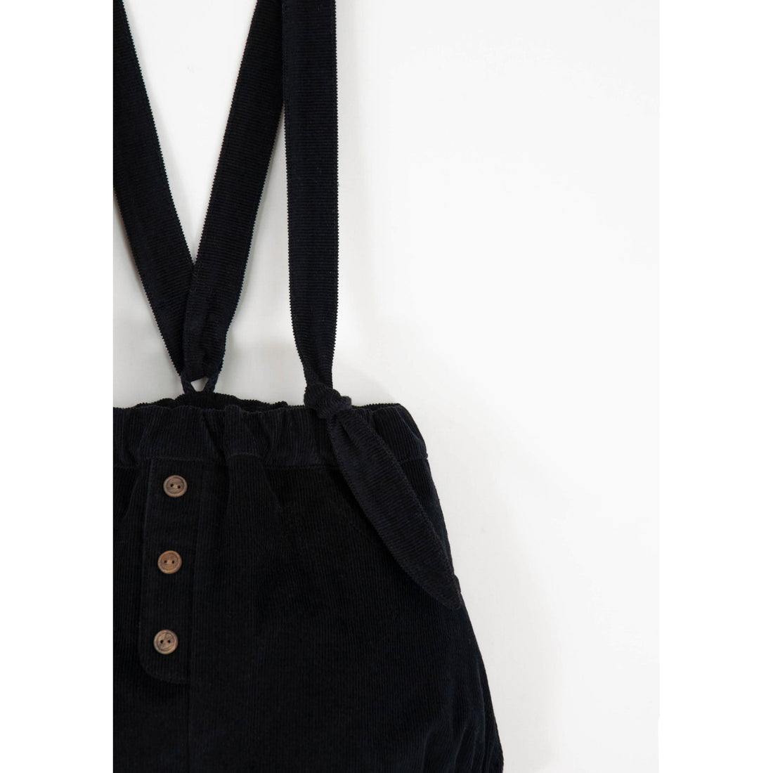Popelin Black Corduroy Romper