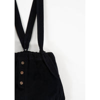 Popelin Black Corduroy Romper