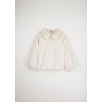 Popelin Off  White Blouse