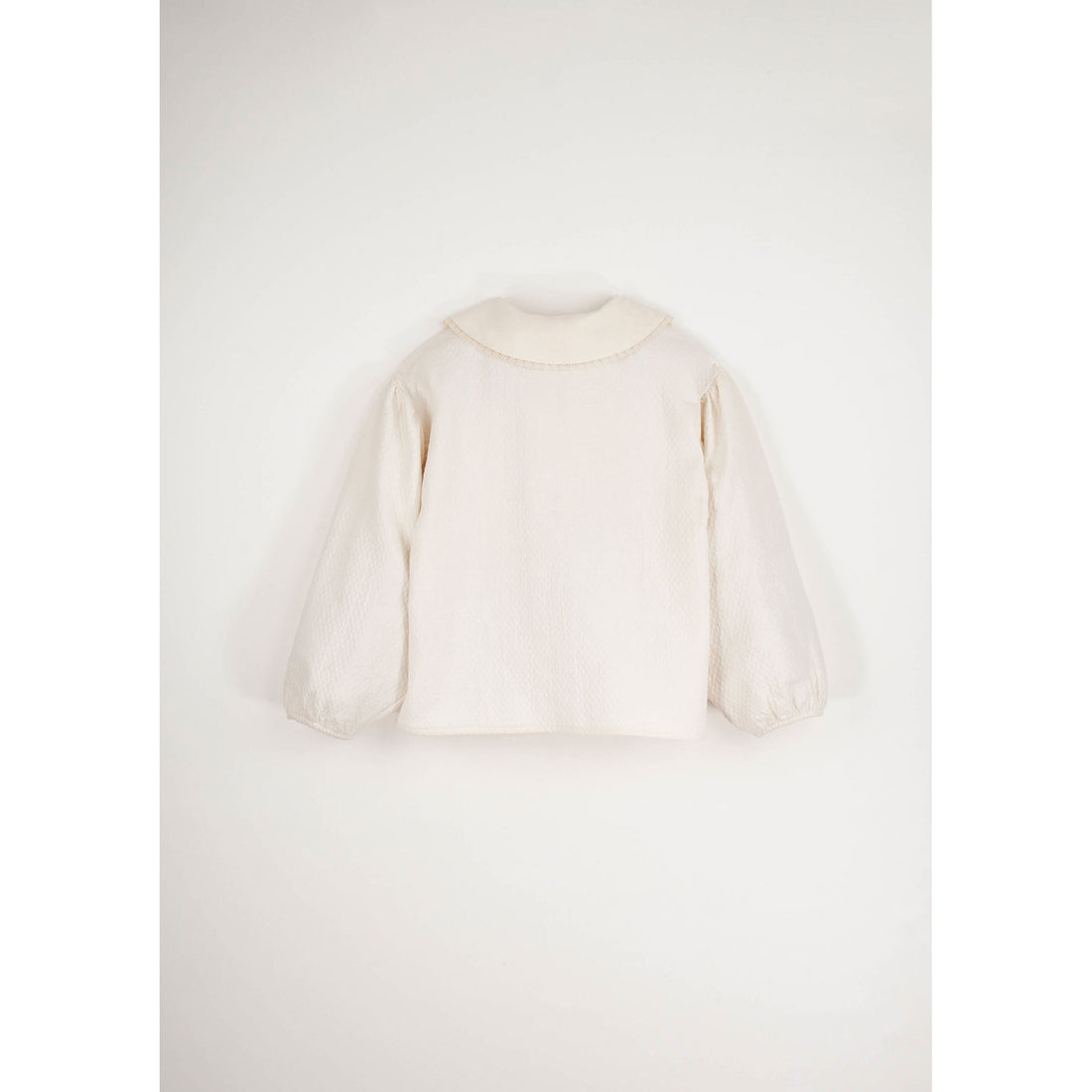 Popelin Off  White Blouse