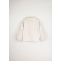 Popelin Off  White Blouse