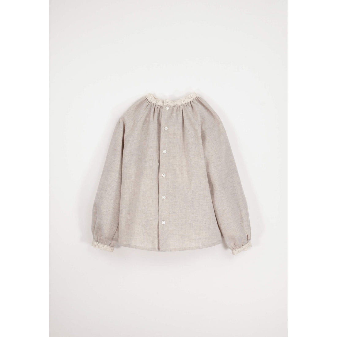 Popelin Sand Lace Blouse