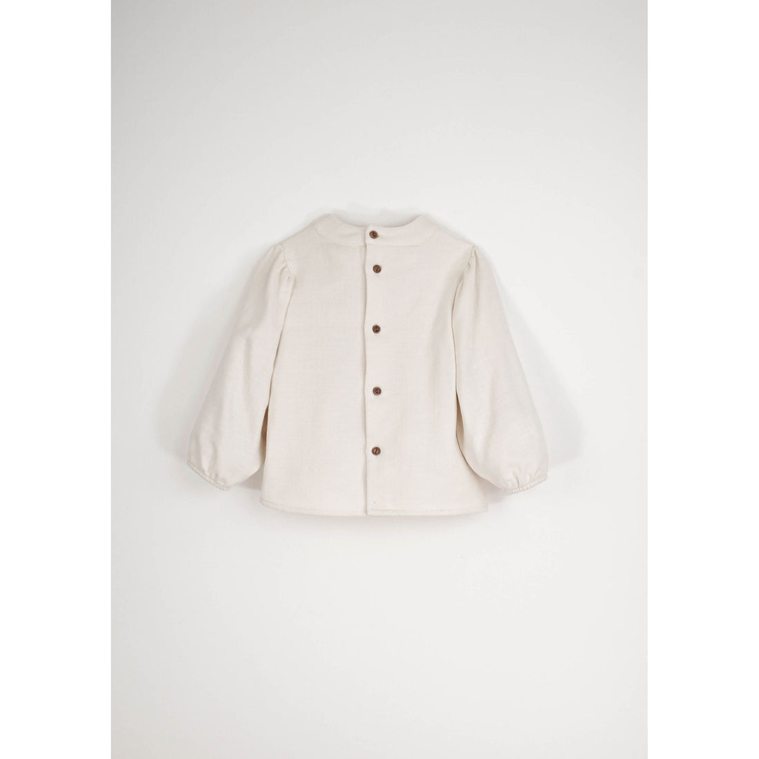 Popelin Off White Embroidered Blouse