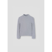 Popelin Grey Perkins Knit Sweater