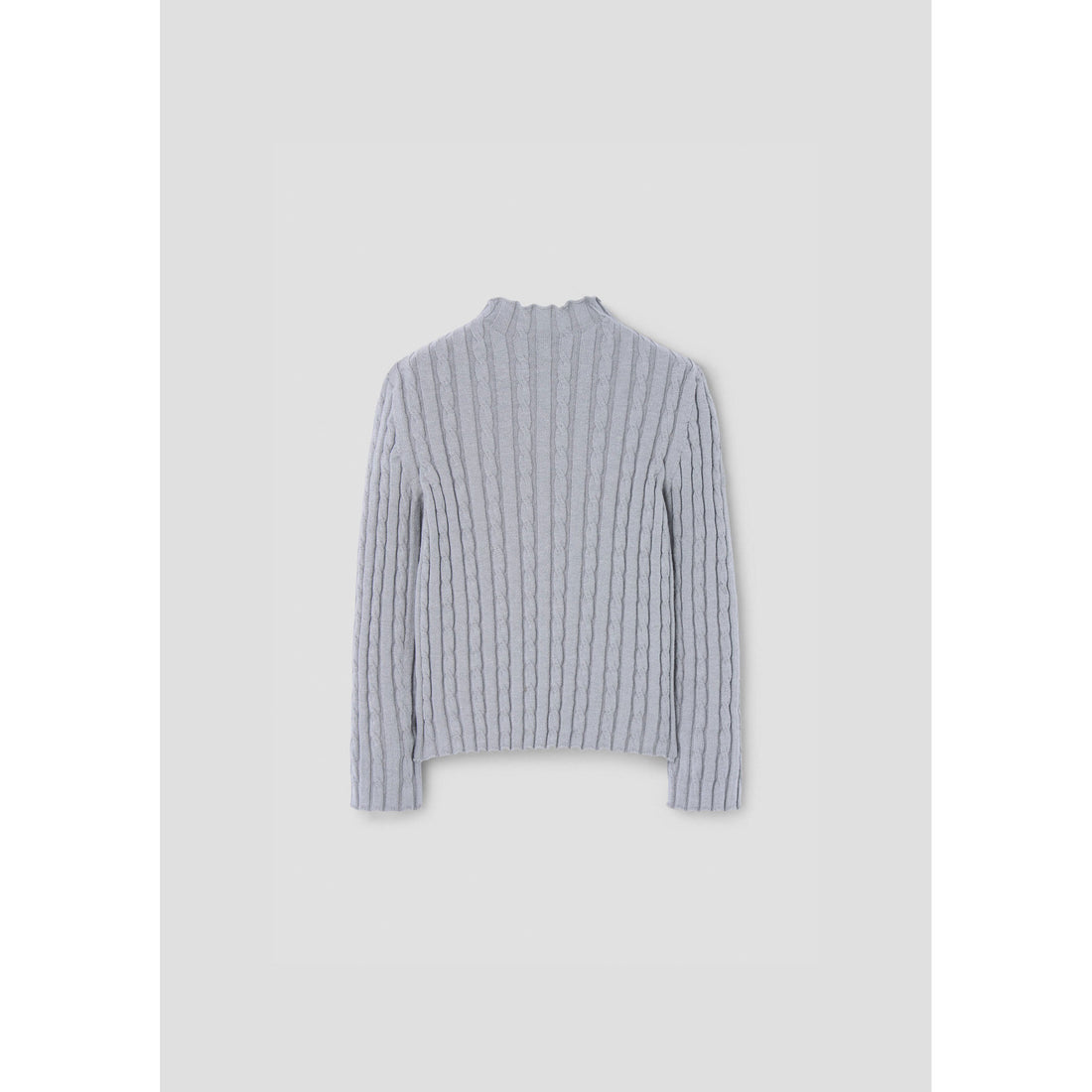 Popelin Grey Perkins Knit Sweater