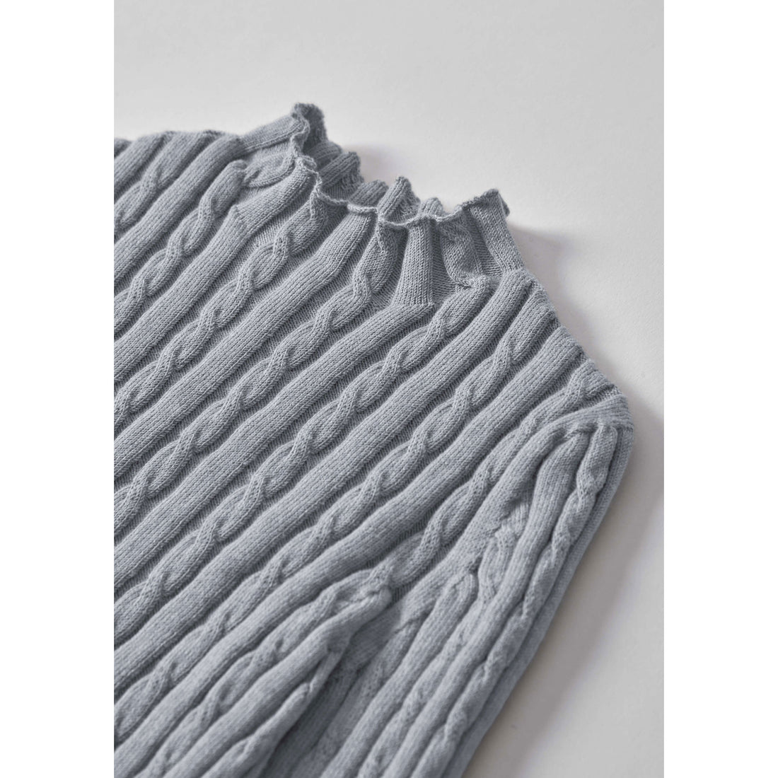 Popelin Grey Perkins Knit Sweater
