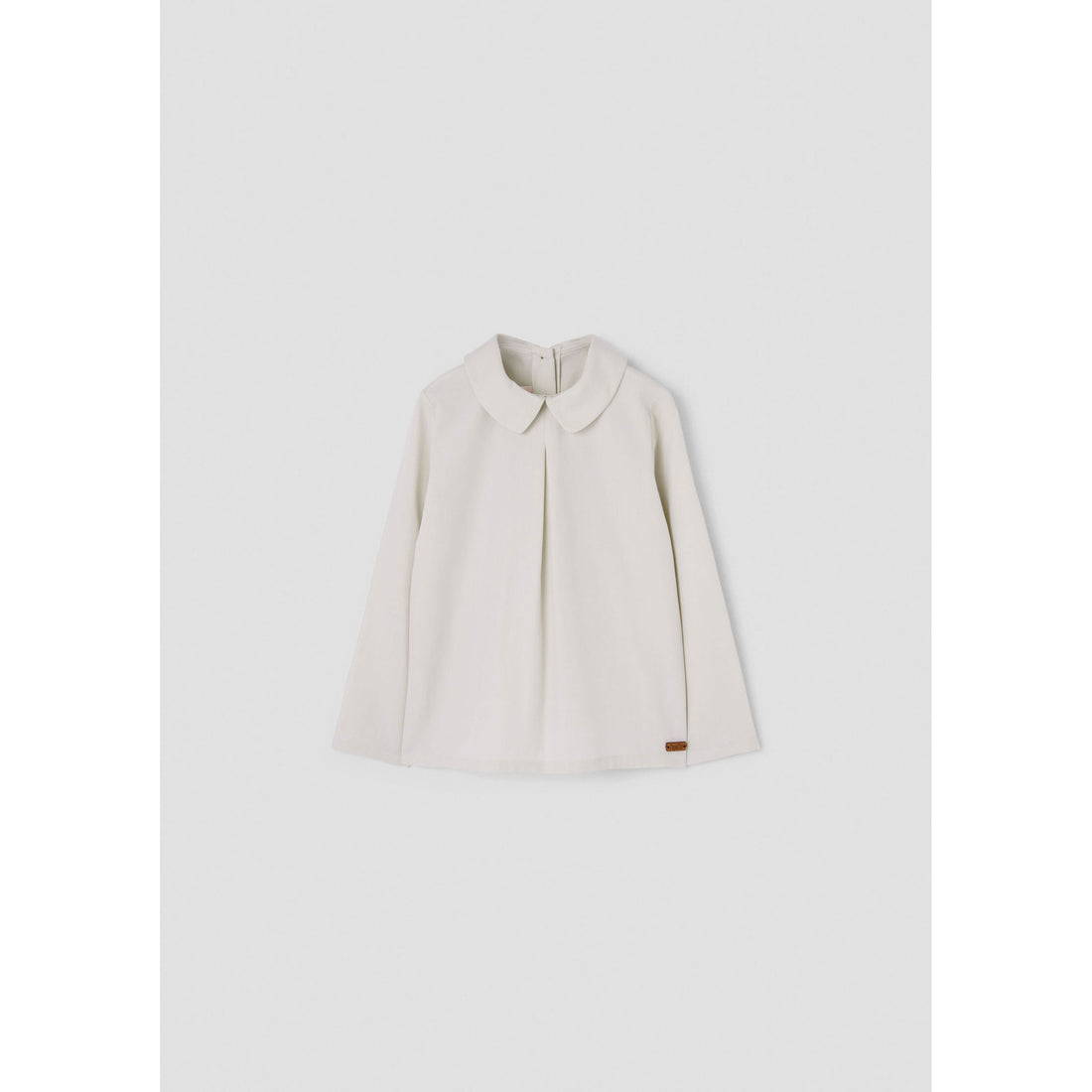 Popelin Off White Pleat Blouse