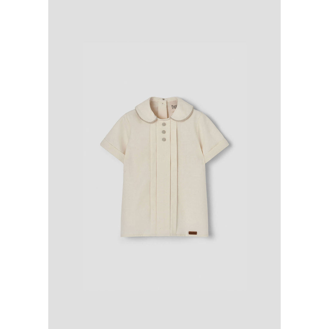 Popelin Off White Panel Shirt