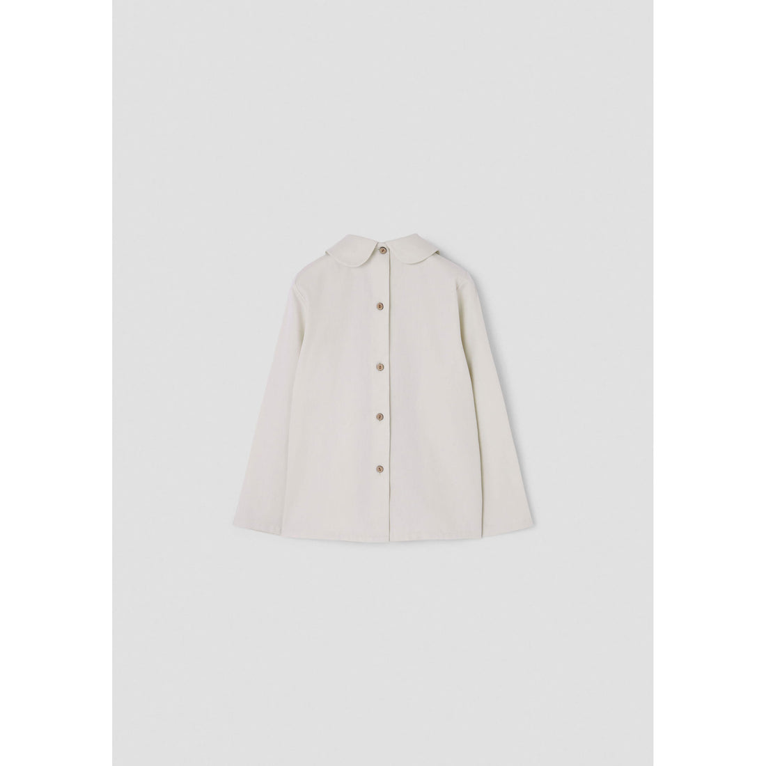 Popelin Off White Pleat Blouse