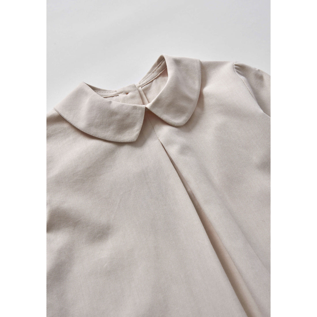 Popelin Off White Pleat Blouse