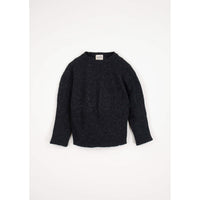 Popelin Dark Grey Openwork Knit Pullover