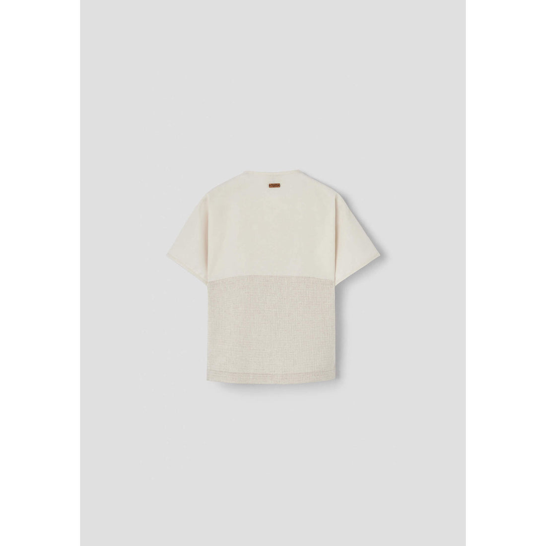Popelin Sand Waffle Double Breasted Shirt