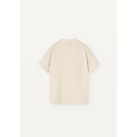 Popelin Off White Mandarin Collar Shirt