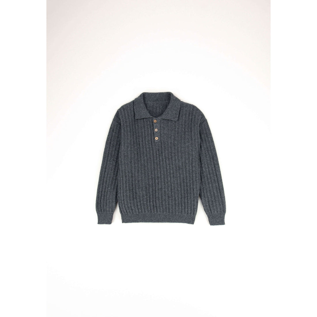 Popelin Grey Knit Polo
