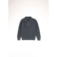 Popelin Grey Knit Polo
