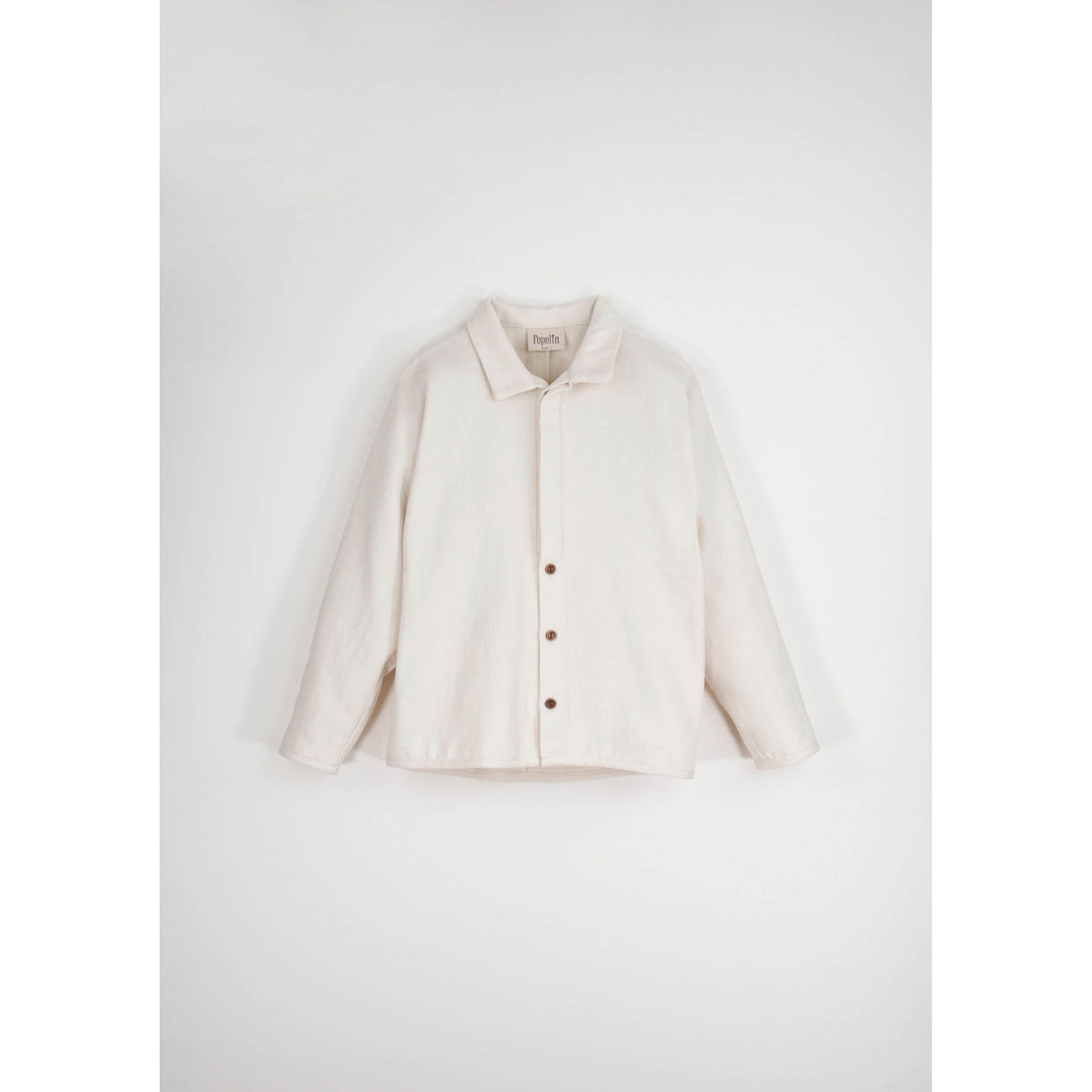 Popelin Off  White Button Down Shirt