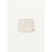 Popelin Off-White Linen Shorts