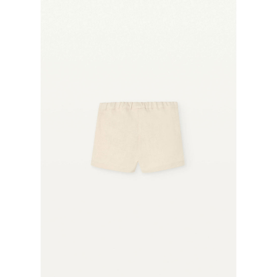 Popelin Off-White Linen Shorts