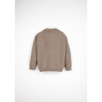 Popelin Camel Textured Knit Polo