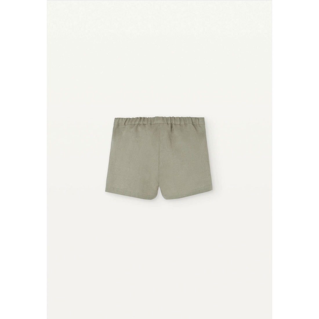 Popelin Green Linen Shorts