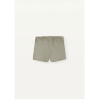 Popelin Green Linen Shorts