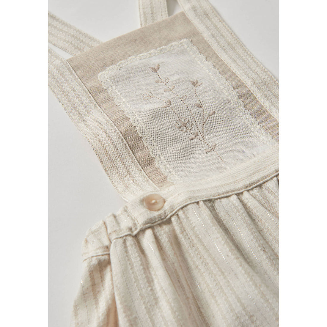 Popelin Silver Lurex Embroidered Short Jumper