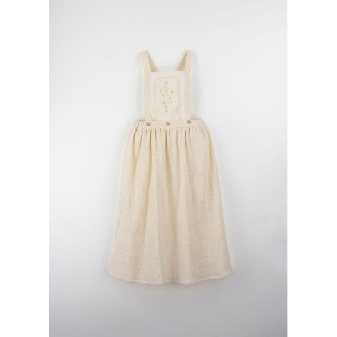 Popelin Off White Midi Embroidered Jumper