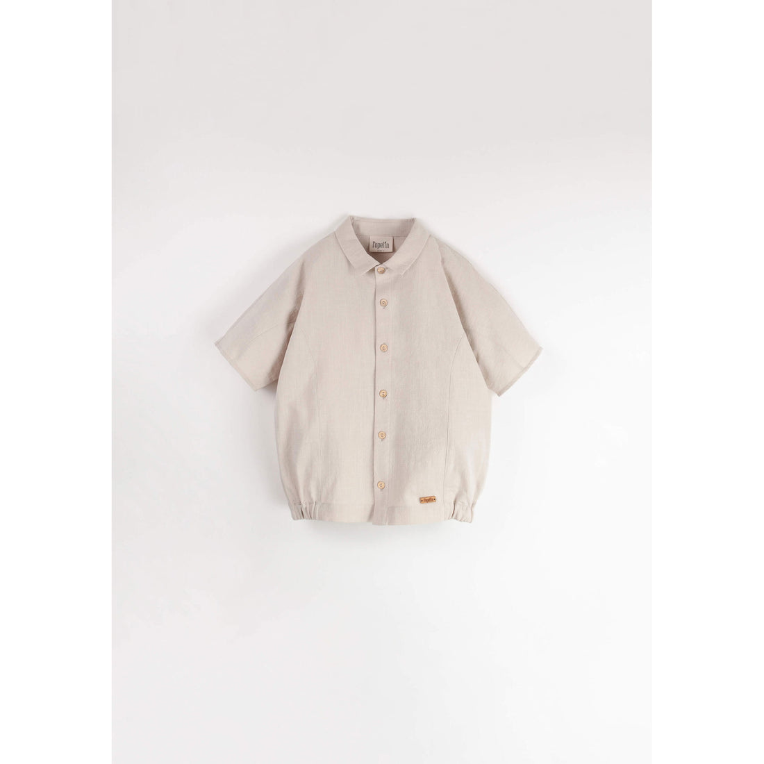 Popelin Sand Side Panel Shirt