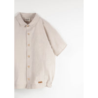 Popelin Sand Side Panel Shirt