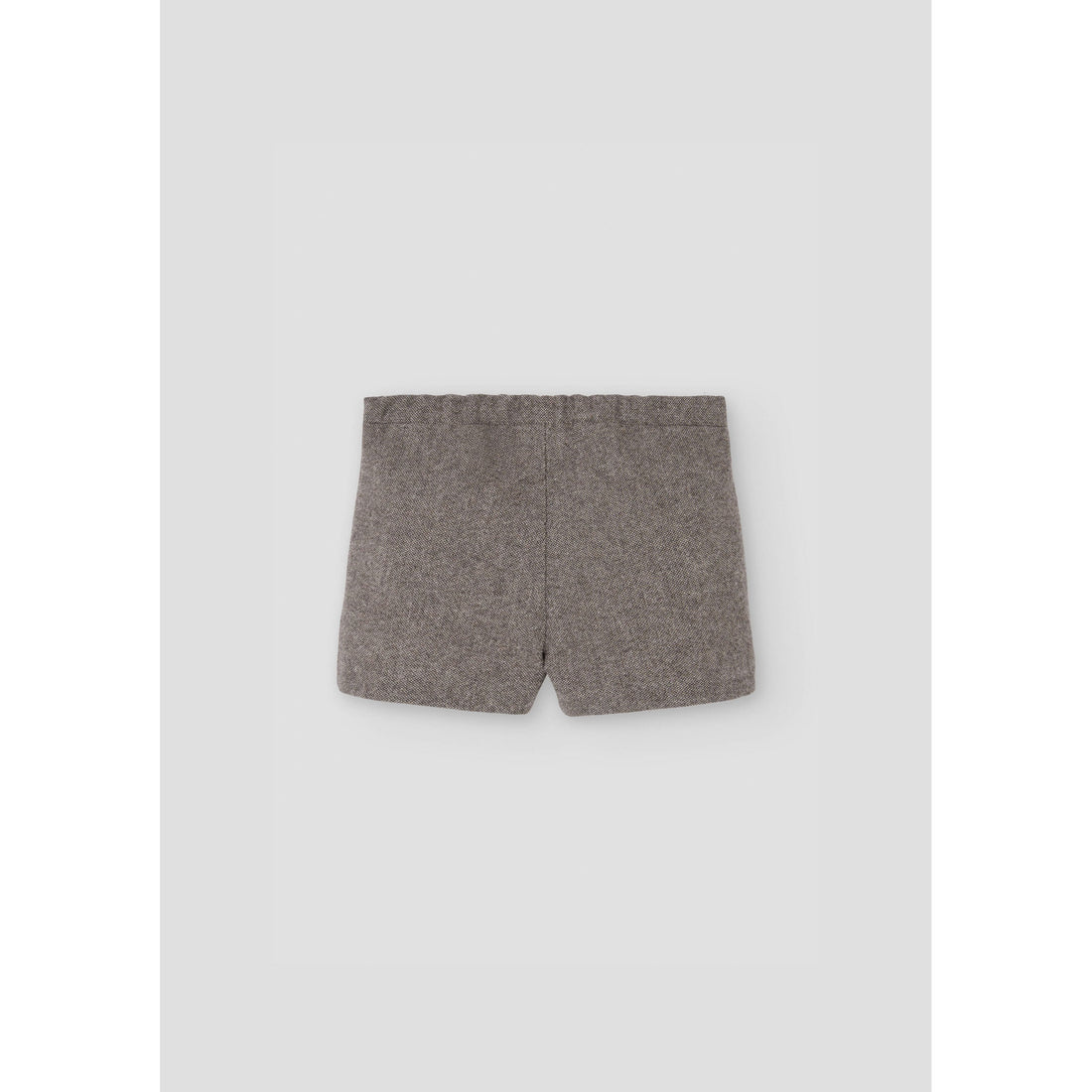 Popelin Brown Fleck Panelled Short