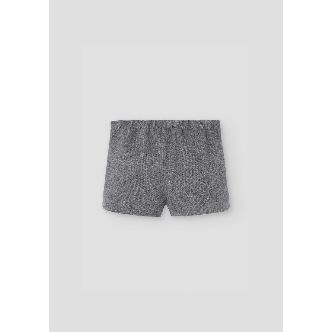 Popelin Grey Fleck Panelled Shorts